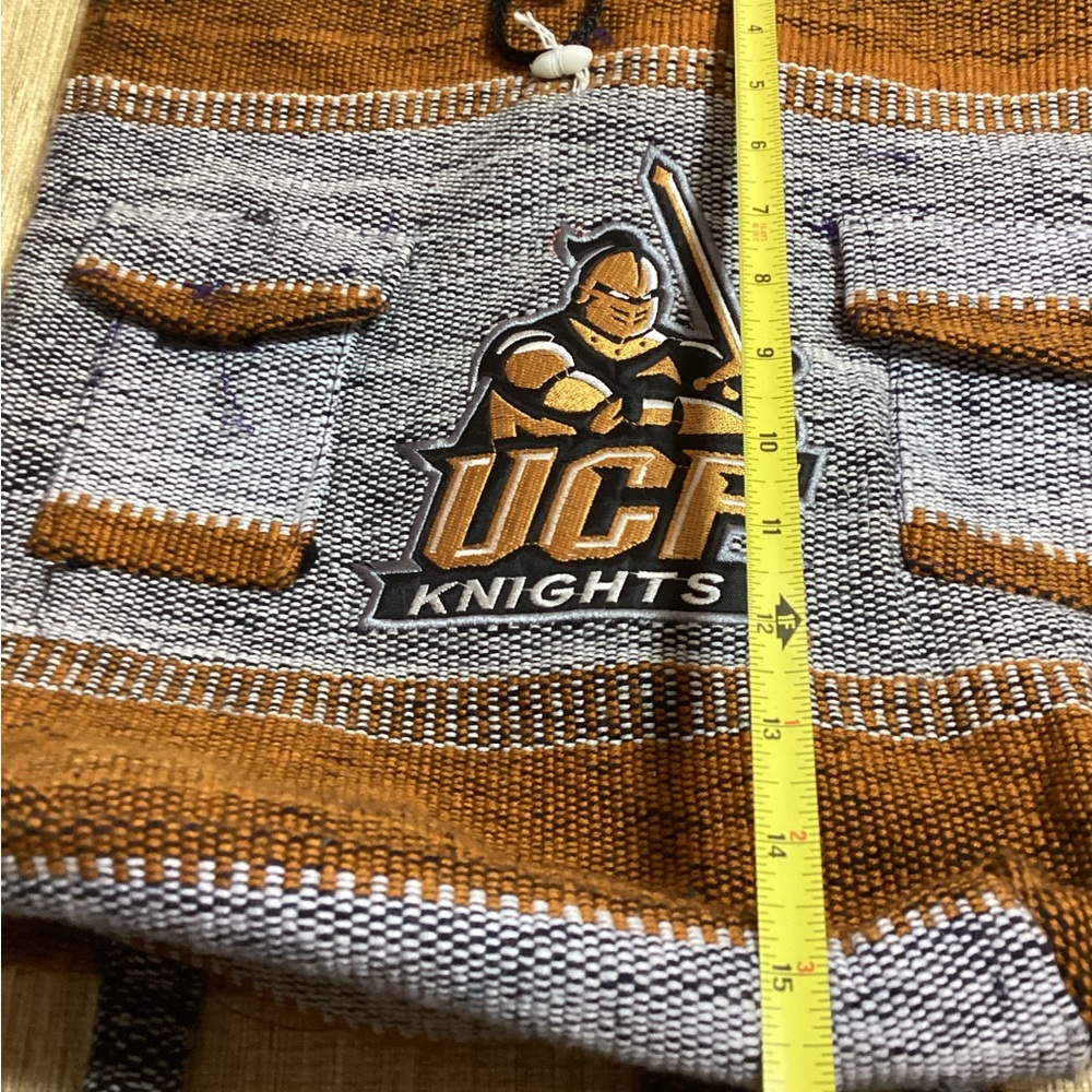 UCF Knights Brown and Gray Backpack Woven Boho - Picture 7 of 8